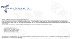 Desktop Screenshot of cocalicobiologicals.com