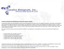 Tablet Screenshot of cocalicobiologicals.com